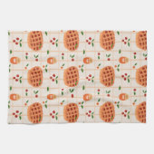 Cozy Autumn Pie and Jam Pattern キッチンタオル (横)