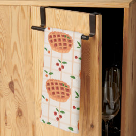 Cozy Autumn Pie and Jam Pattern キッチンタオル