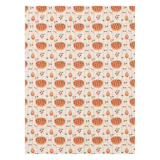Cozy Autumn Pie and Jam Pattern テーブルクロス (正面)