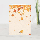 Cozy Autumn Vibes – 5x7 Fall Greeting Card カード (裏面)