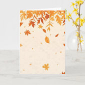 Cozy Autumn Vibes – 5x7 Fall Greeting Card カード (黄色い花)