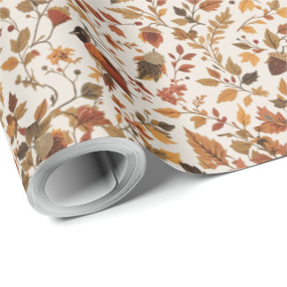 Cozy Autumnal Wrapping Paper ラッピングペーパー