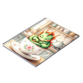 Cozy Baby Dragon in a Teacup ノートブック (左側)