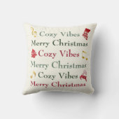 Cozy Bench Cozy Vibes Throw Pillow クッション (裏面)