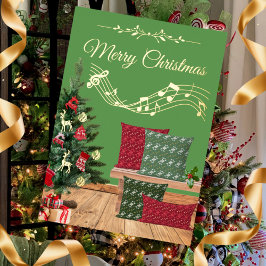 Cozy Bench Merry Christmas 箔シーズンカード