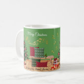 Cozy Bench Merry Christmas Mug コーヒーマグカップ (正面左)