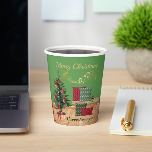 Cozy Bench Merry Christmas Paper cup 紙コップ (インサイチュ)