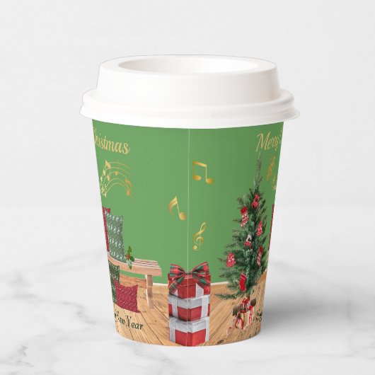 Cozy Bench Merry Christmas Paper cup 紙コップ (右)