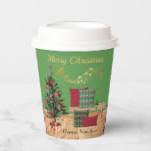 Cozy Bench Merry Christmas Paper cup 紙コップ (正面)
