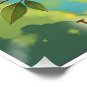 Cozy Bird Aesthetic Glossy Poster   ポスター (コーナー)