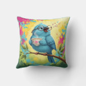 Cozy Bird Throw Pillow クッション (裏面)