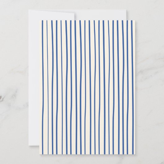 Cozy Blue Doodle Christmas Party 招待状 (裏面)