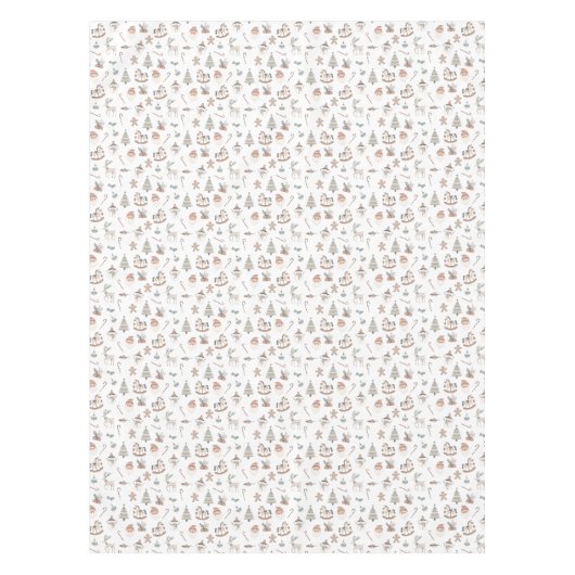 Cozy Boho Christmas テーブルクロス (正面)