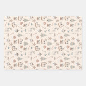 Cozy Boho Christmas ラッピングペーパーシート (正面)