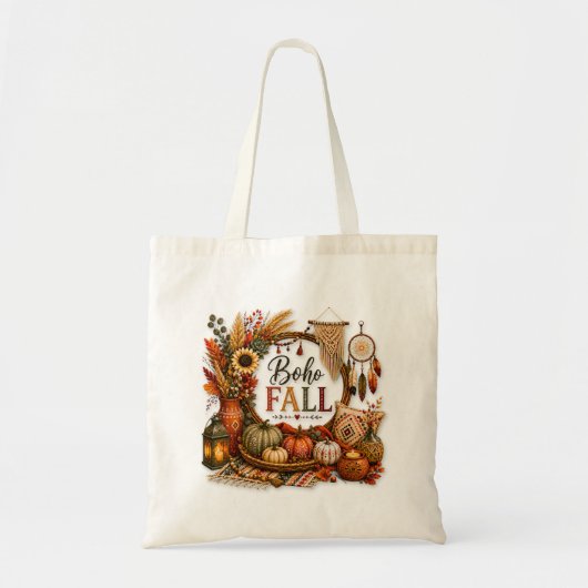 Cozy Boho Fall / Bohemio Acogedor トートバッグ (正面)