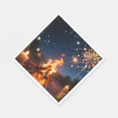 Cozy Bonfire Party Napkins 🔥 スタンダードランチョンナプキン (角)