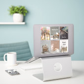 Cozy Book Club Reading Aesthetic Sticker Sheet シール (デスク上のノートパソコン)