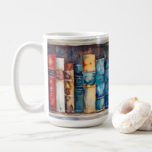 Cozy Book Lover Gift コーヒーマグカップ (ドーナツ)