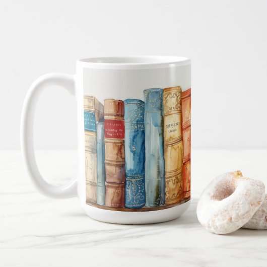 Cozy Book Lover Gift コーヒーマグカップ (ドーナツ)