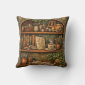 Cozy book shelf books artist supplies coffee クッション (裏面)