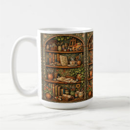 Cozy book shelf books artist supplies coffee コーヒーマグカップ