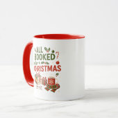 Cozy Booked for Christmas Red Green for Readers マグカップ (正面左)