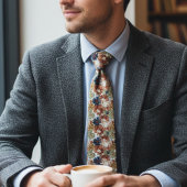 Cozy Botanical – Earthy Floral  ネクタイ