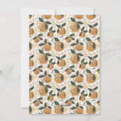 Cozy Botanical Orange Holiday Photo Card シーズンカード (裏面)