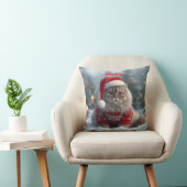 Cozy British Shorthair Cat Christmas Personalized  クッション (椅子)