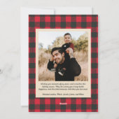 Cozy Buffalo Plaidの思い出の写真 シーズンカード (裏面)