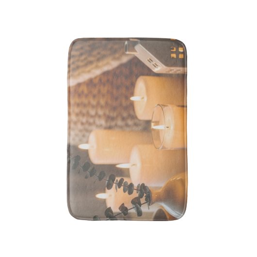Cozy Cabin Bath Mat | Plush Memory Foam Rug バスマット (正面縦)