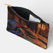 Cozy Cabin Cat Nap Scene Pouch アクセサリーポーチ (見開き)