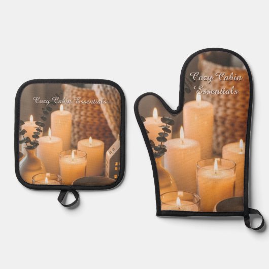 Cozy Cabin Essentials Kitchen Set 鍋つかみ&鍋敷きセット (正面)