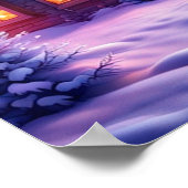 Cozy Cabin Winter Wonderlandポスター ポスター (角)