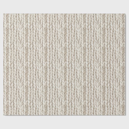Cozy Cable Knit Wrapping Paper ラッピングペーパー (フラット)
