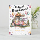 Cozy Camper Celebration 招待状 (スタンド正面)