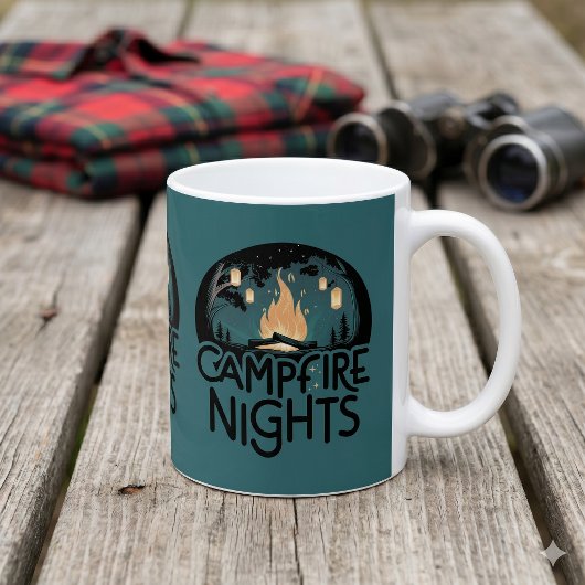 Cozy Campfire Nights Rustic Outdoor Adventure コーヒーマグカップ