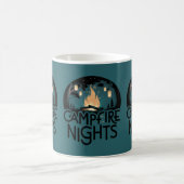 Cozy Campfire Nights Rustic Outdoor Adventure コーヒーマグカップ (中央)