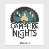 Cozy Campfire Nights Rustic Outdoor Adventure シール (シート)