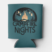 Cozy Campfire Nights Rustic Outdoor Adventure 缶クーラー (正面)