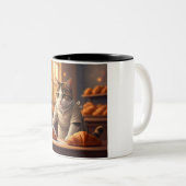 Cozy Cat Baker Coffee Mug ツートーンマグカップ (正面右)