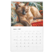 Cozy Cat Dreams ~甘い眠りの1年~ カレンダー (3月 2027)