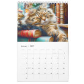 Cozy Cat Dreams ~甘い眠りの1年~ カレンダー (1月 2027)