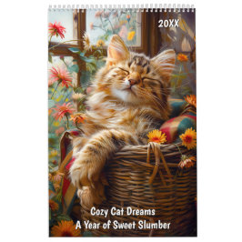 Cozy Cat Dreams – A Year of Sweet Slumber カレンダー