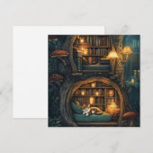Cozy Cat in a Magic Treehouse Library シーズンカード (正面/裏面)