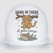 Cozy Cat in a Snow Globe – Cute Winter Holiday  (正面)