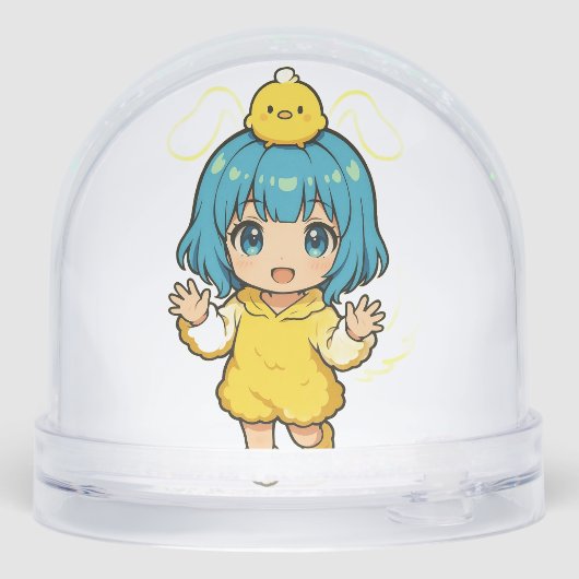 Cozy Cat in a Snow Globe – Cute Winter Holiday  (裏面)