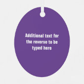 Cozy Cat in Hooded Equipment，ハッカー子猫 – 独自の文字 メタルオーナメント (裏面)