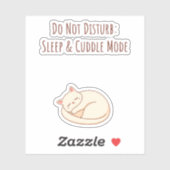 Cozy Cat in Sleep Mode シール (シート)