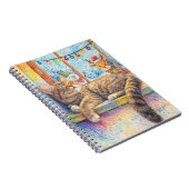 Cozy Cat Nap by the Christmas Window ノートブック (右側)